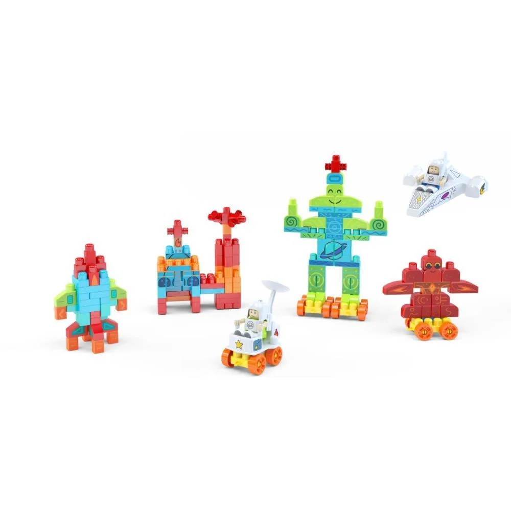 Brinquedo Para Montar Aventura Espacial Blocol.200Pc Dismat (Unidade)