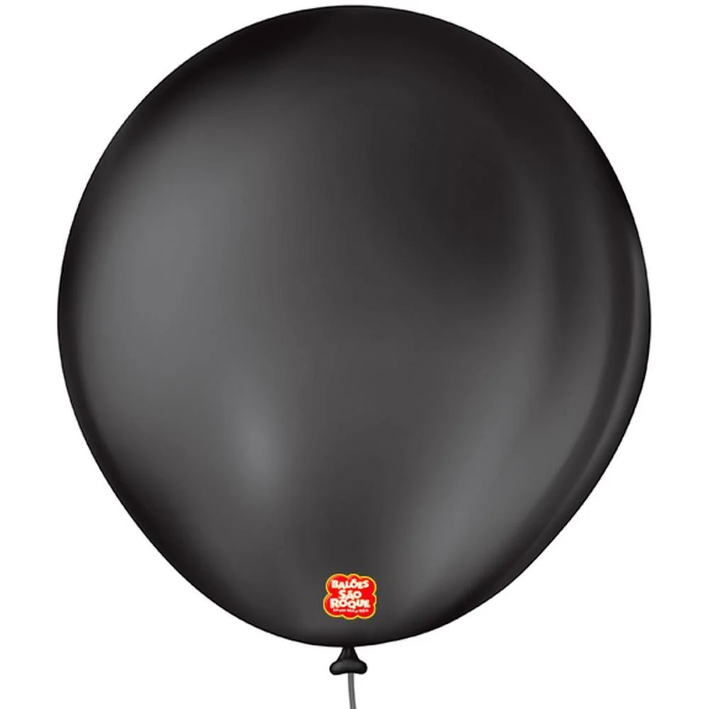 Balao 7 Liso Redondo Preto Ebano Sao Roque (Pct.c/50)