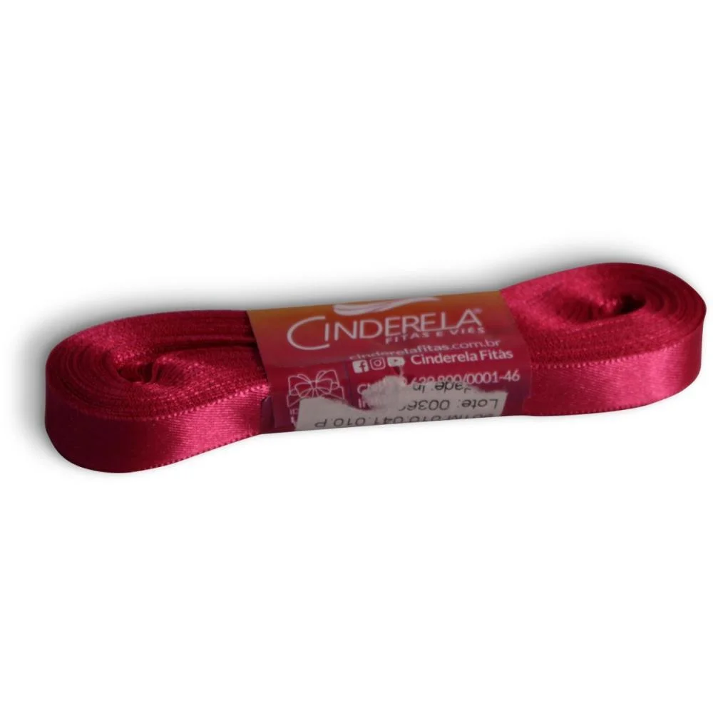 Fita De Cetim 10Mm 10M. Pink Cinderela (Unidade)