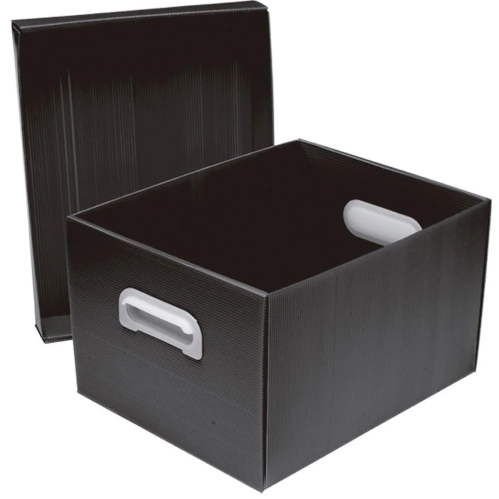 Caixa Organizadora The Best Box M 370X280X212 Pt Polibras (Unidade)