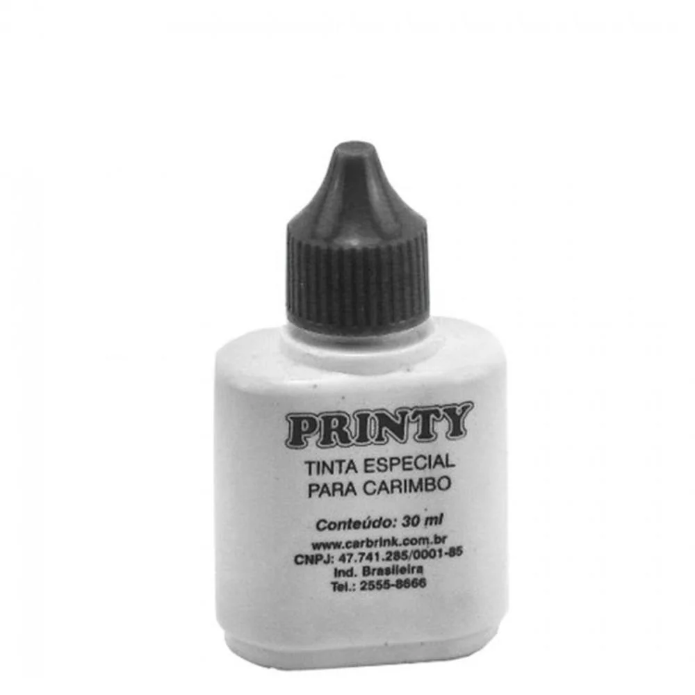 Tinta Para Carimbo 30 Ml Preto Automatico Carbrink (Cx.c/12)