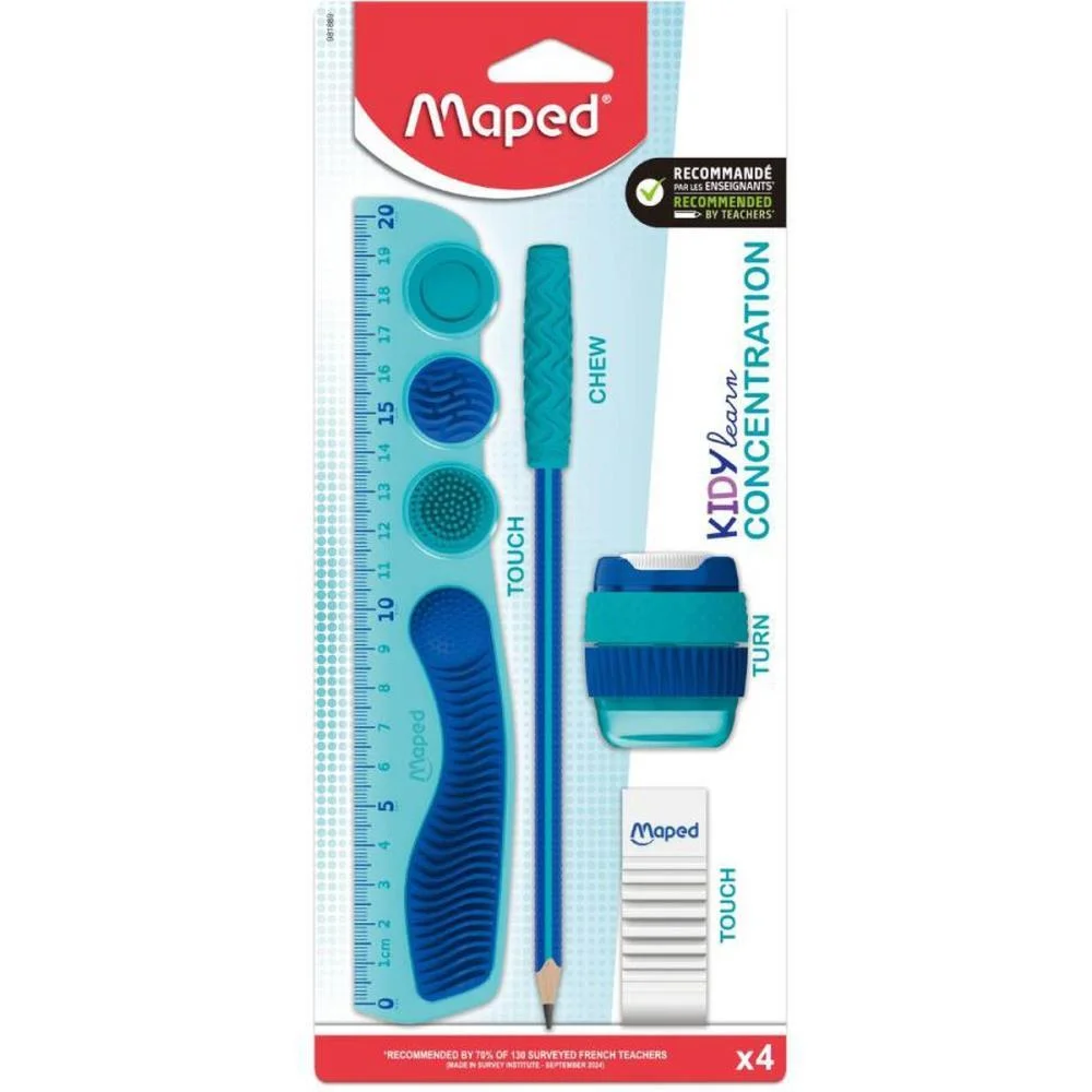 Kit Escolar Kidy Learn Concentration 4Pcs Maped (Blister)