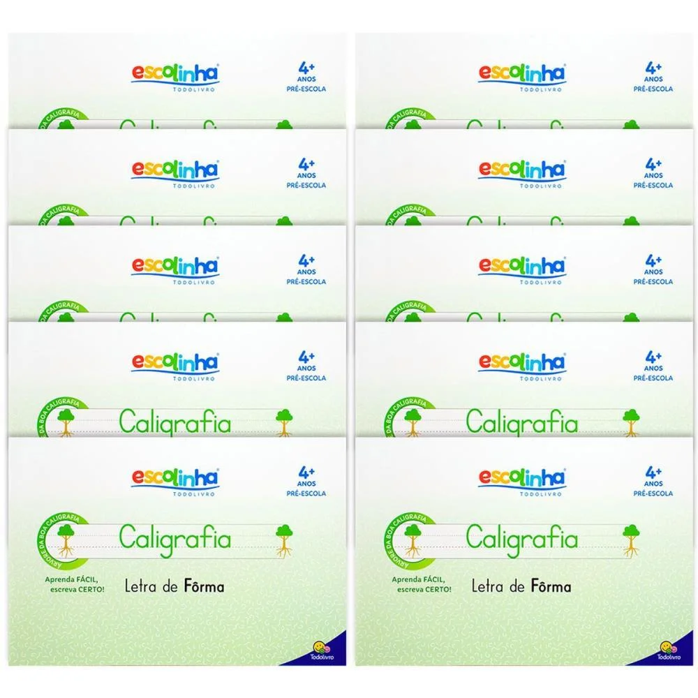 Livro Caligrafia Escolinha Sistema Uv Forma 32P Todolivro (Pct.c/05)