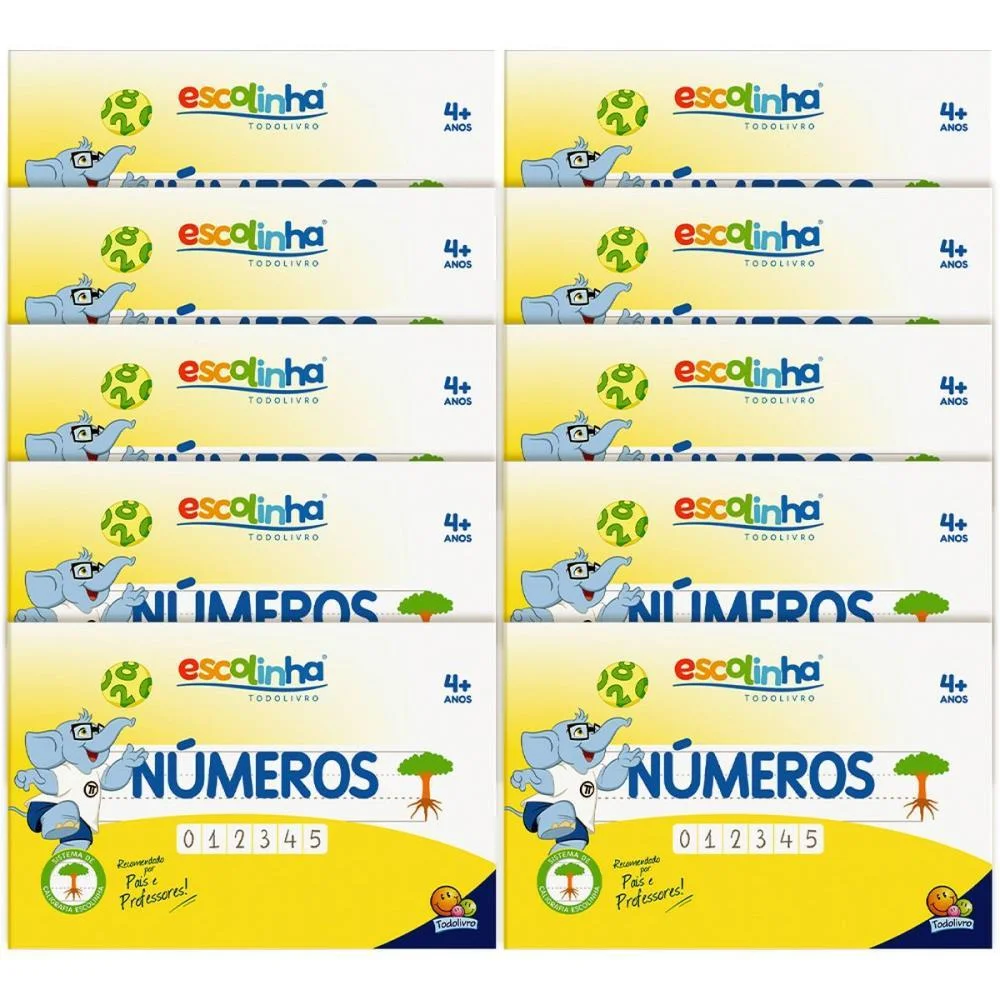 Livro Caligrafia Escolinha Sistema Uv Numeros 3 Todolivro (Pct.c/05)