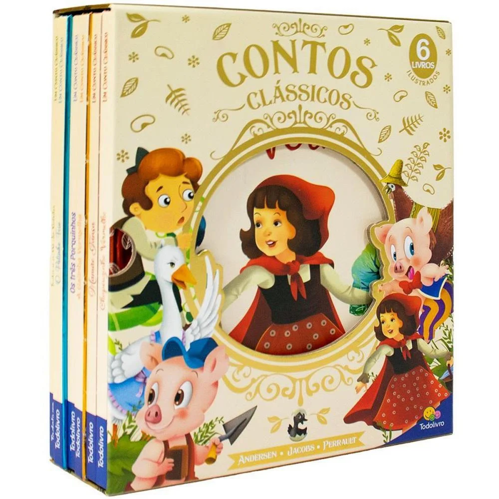 Livro Infantil Ilustrado Box Contos Classico Cd. 6Tit Todolivro (Unidade)