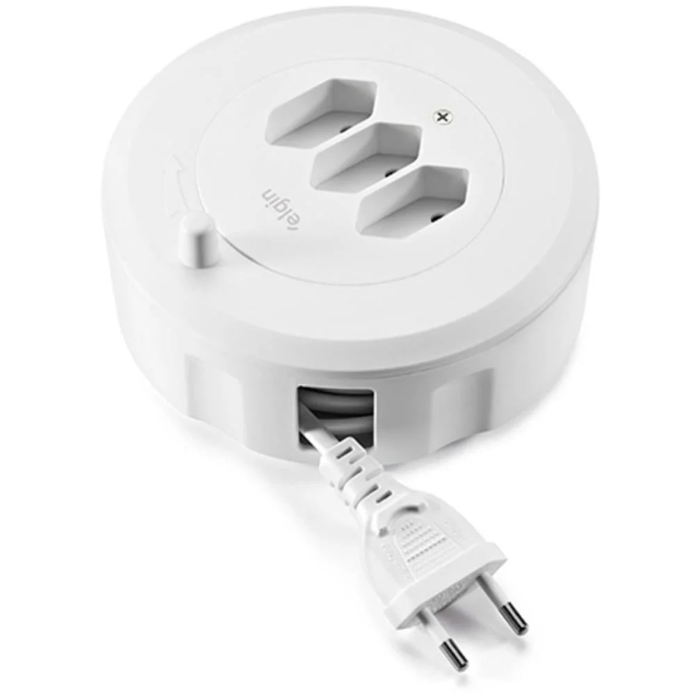 Extensao Eletrica Bipolar Carretel 2P 10Amp.5M Elgin (Unidade)
