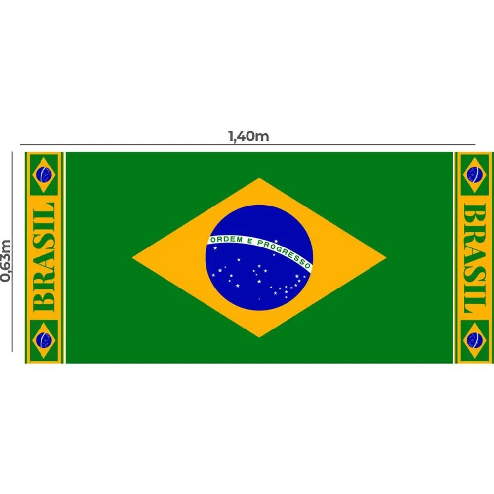 Copa Do Mundo Tnt Painel Bandeira Do Brasil Mewi (Pct.c/25)