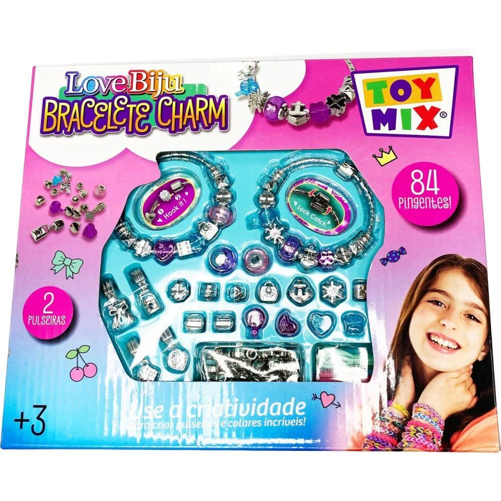 Bijuteria E Micanga Love Biju Bracelet Charm (S) Toy Mix (Unidade)
