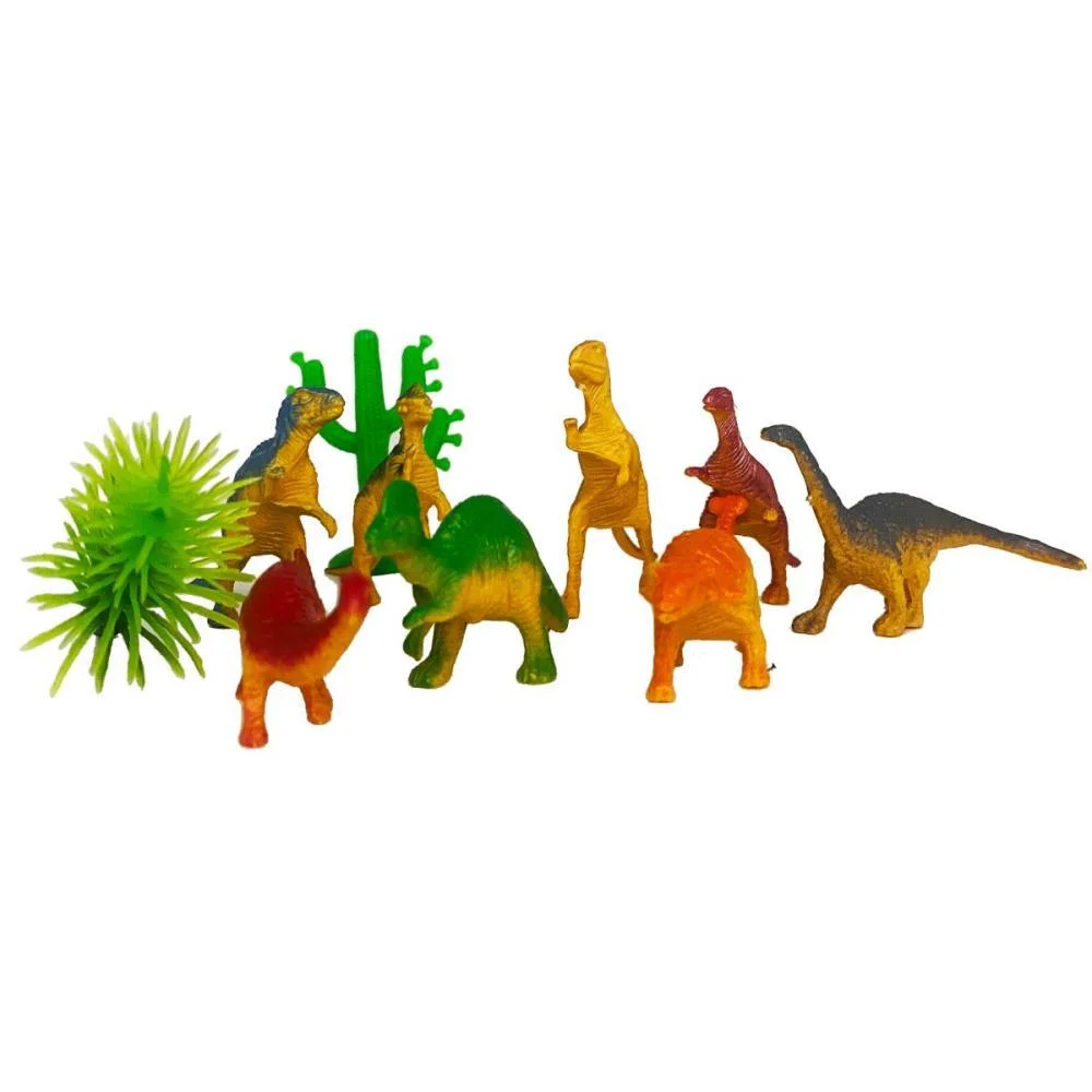 Miniatura Colecionavel Kit Dinossauro 10Pcs Rf607(S) Toy Mix (Unidade)