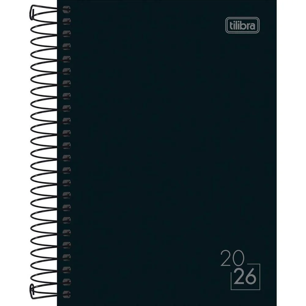 Agenda 2027 Spice Preta Cd Esp 160F129X187 Tilibra (Pct.c/04)