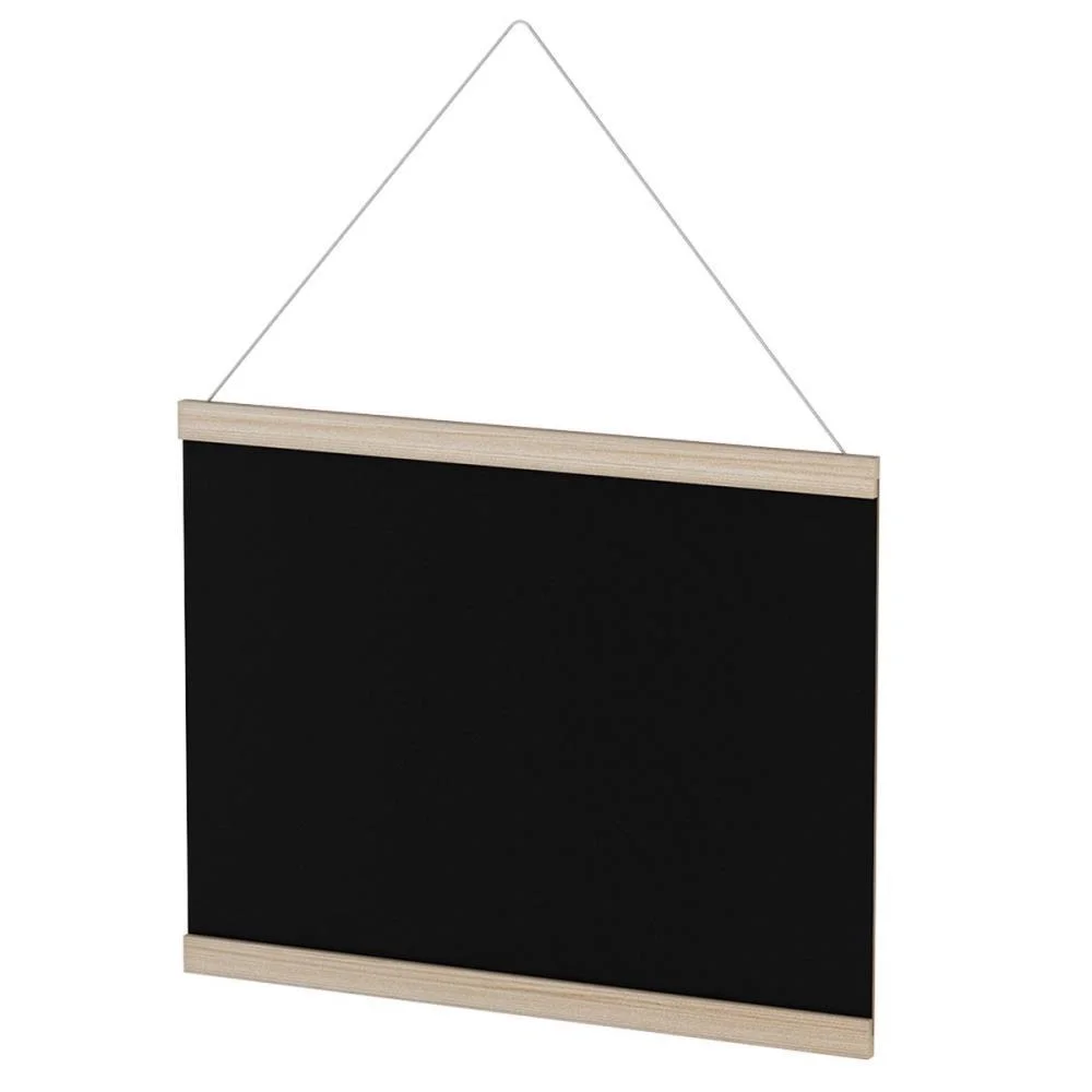 Quadro Aviso Moldura Madeira Mural Negro 27X37Cm Souza (Pct.c/05)