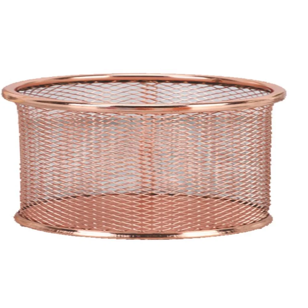 Acessorio Para Mesa Porta Clips Metal Rose Gold Rf V.m.p. (Unidade)