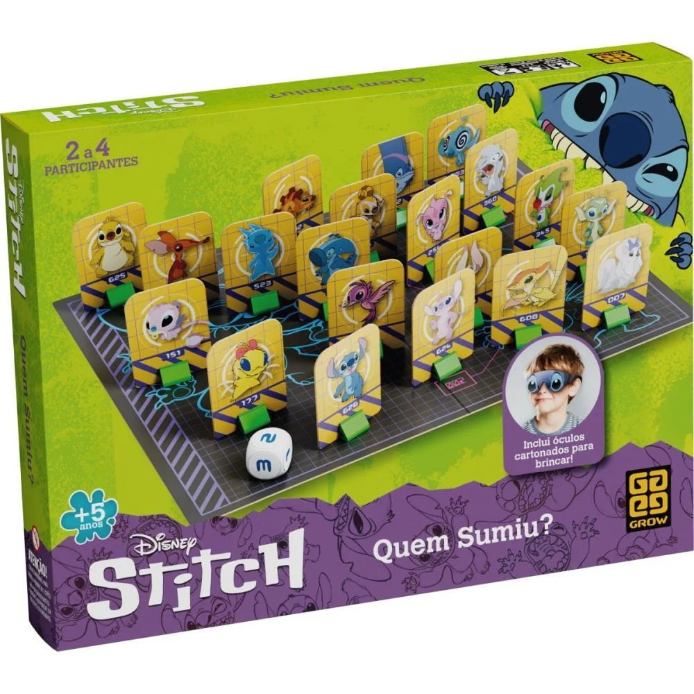 Jogo De Tabuleiro Stitch Quem Sumiu Grow