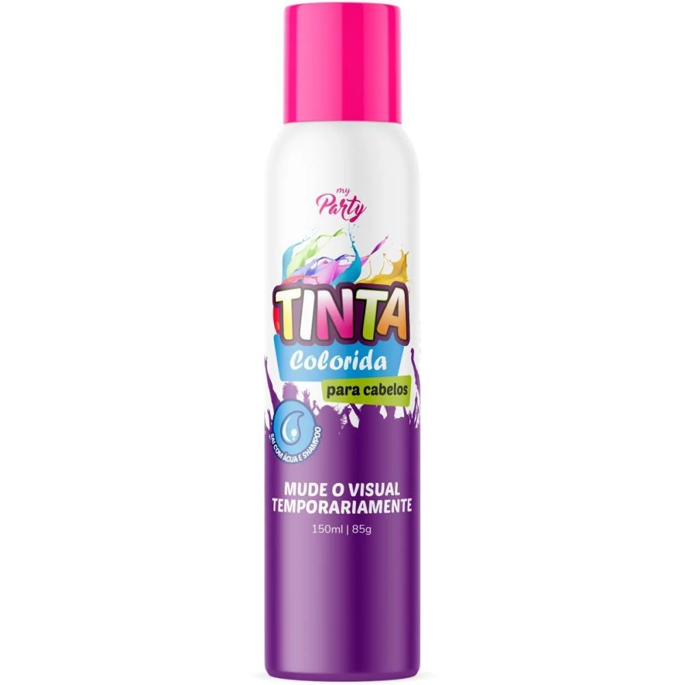 Pinta Cabelo 150Ml Pink Neon Aeroflex C/12 Unidades