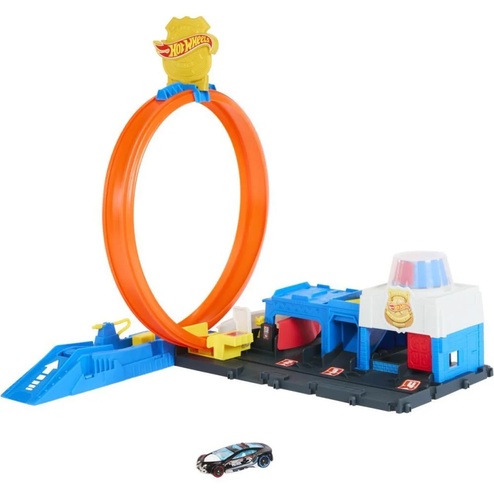 Hot Wheels Pista City Super Delegacia De Polícia Mattel