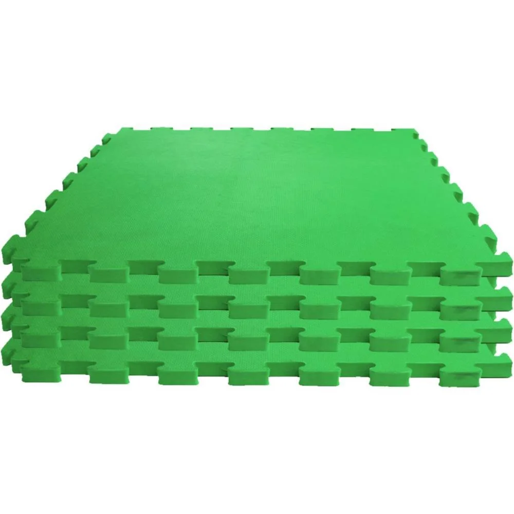 Tatame 04 Placas 1X1Mx1Cm Vd.claro Evamax (Pacote)