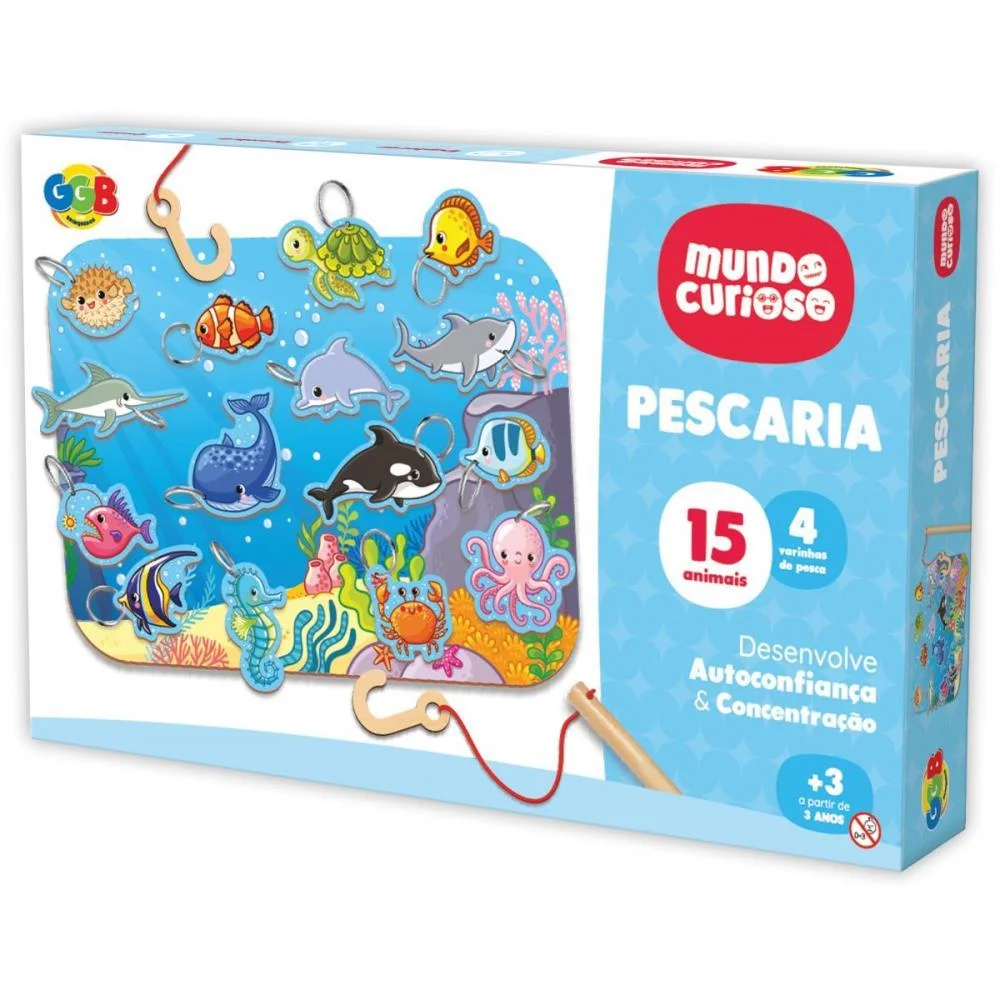 Jogo Diverso Pescaria 19Pcs Ggb Plast