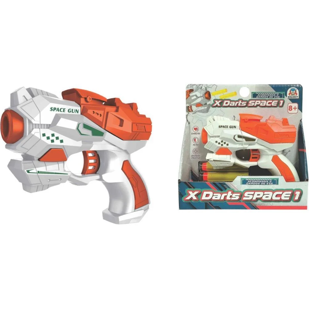 Lancador Xdarts Space 1 C/03Dardos Braskit
