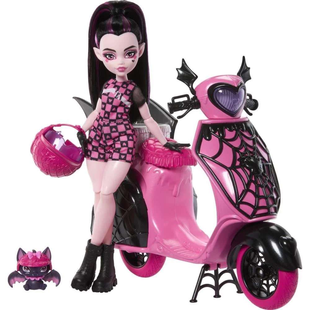 Monster High Draculaura Com Scooter Mattel