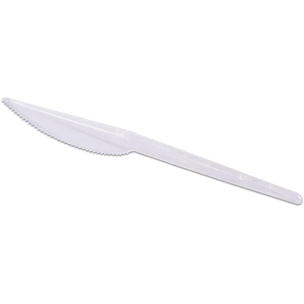 Talher Descartavel Faca Plastico Master Cristal Prafesta (Pct.c/50)