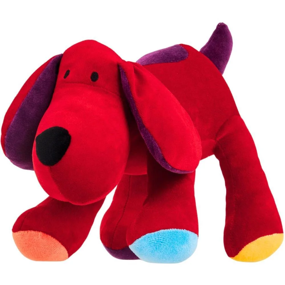 Pelucia Cachorro Greg Vermelho 30Cm Zip