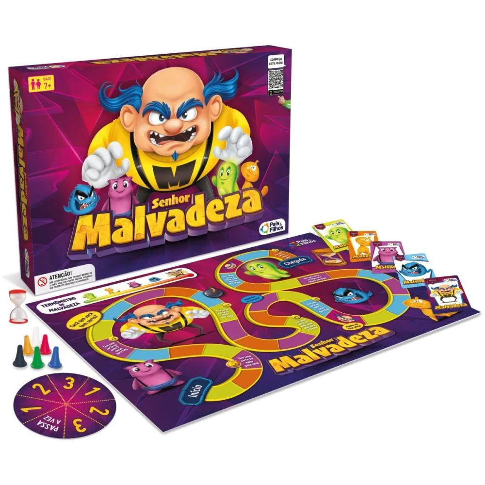 Jogo De Tabuleiro Senhor Malvadeza Pais E Filhos