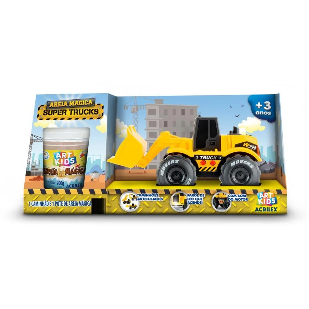 Massa Areia Areia Magica Escavadeira 200G Acrilex