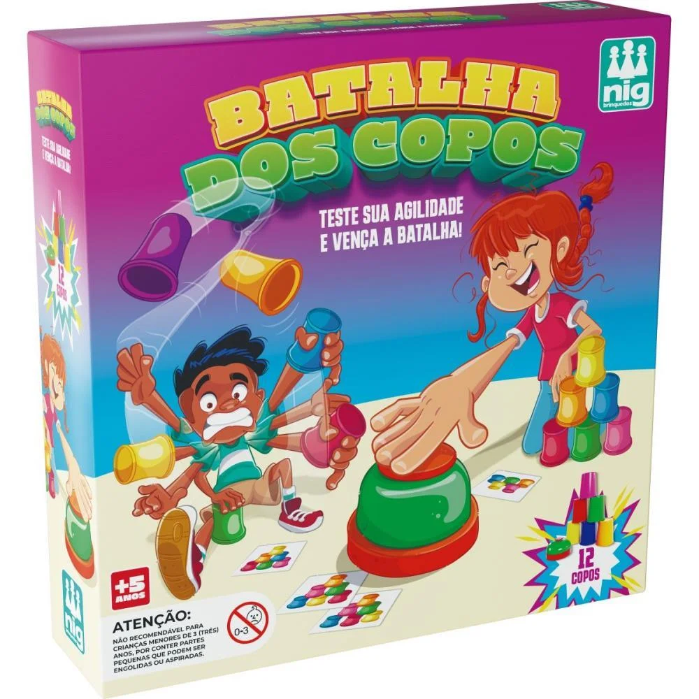 Jogo Diverso Batalha Dos Copos Nig Brinquedos