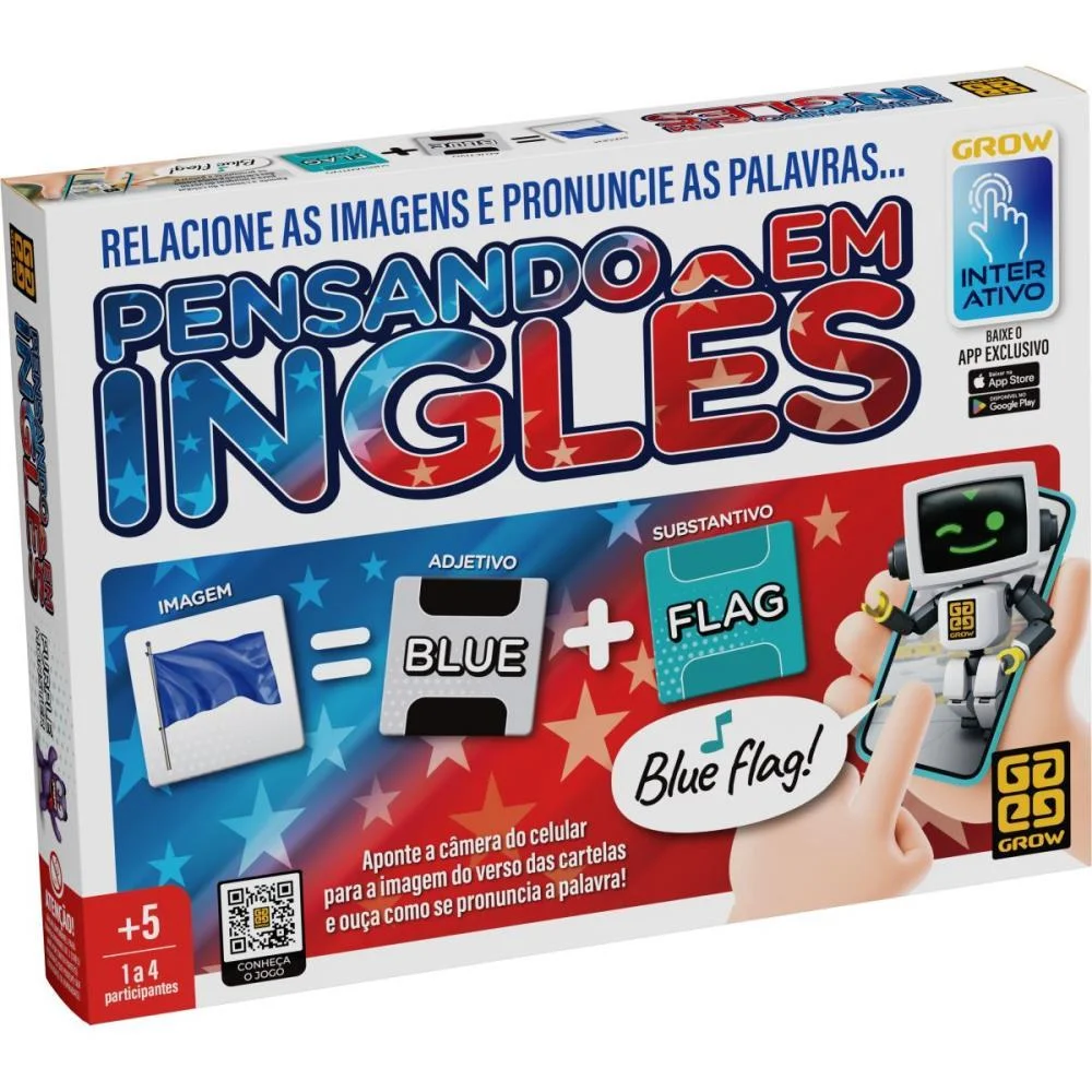 Jogo Educativo Pensando Em Ingles Grow