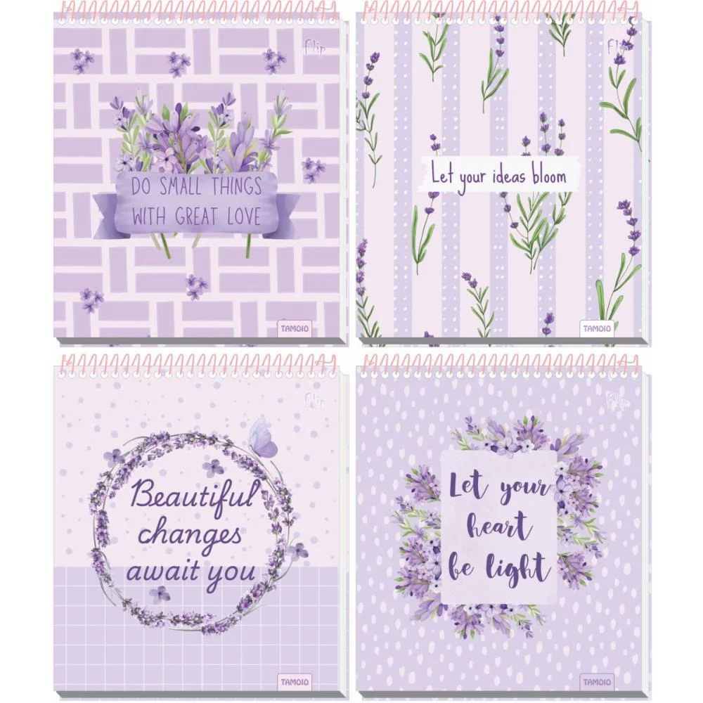 Caderno 10 Matérias Cp.dura Colegial Flip Feminino Vert 160F 4Capas Tamoio Com 4 Unidades