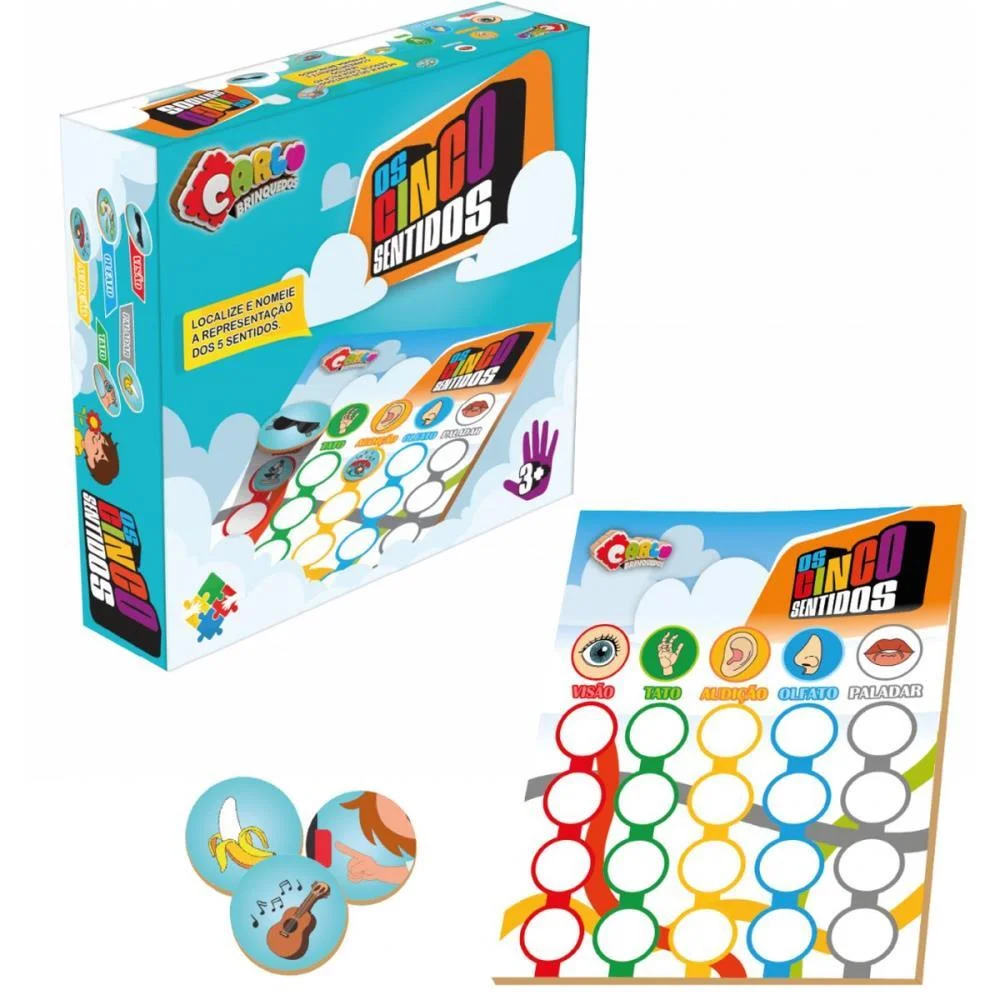 Jogo Educativo Os 5 Sentidos Do Corpo Humano Carlu