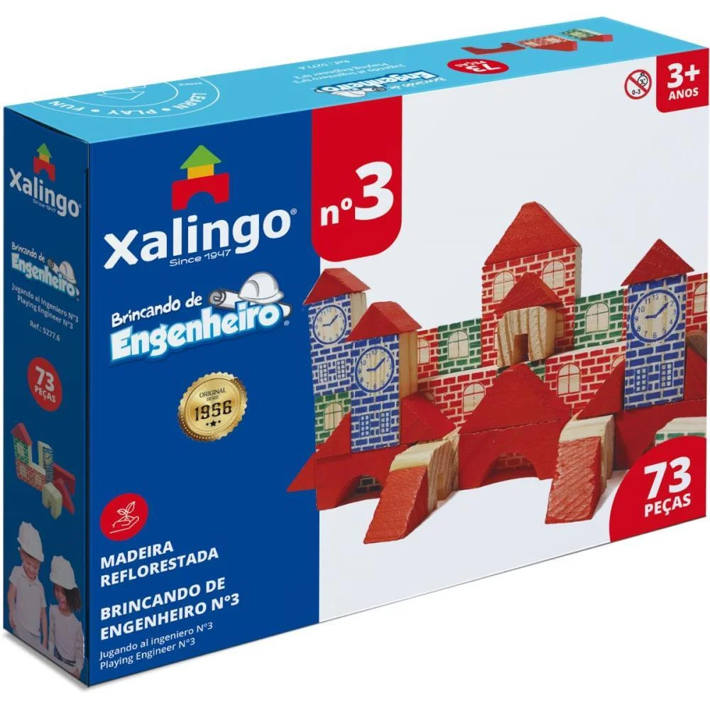 Brinquedo Para Montar Brincando De Engenheiro3-73Pcs Xalingo