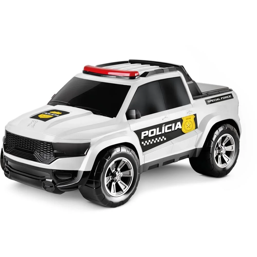 Carrinho Policia Pick-Up Alien 40Cm Samba Toys