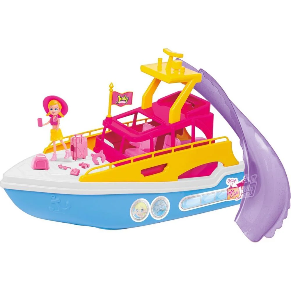Cenario Tematico (Playset) Iate Club Judy 36Cm C/Acessor. Samba Toys