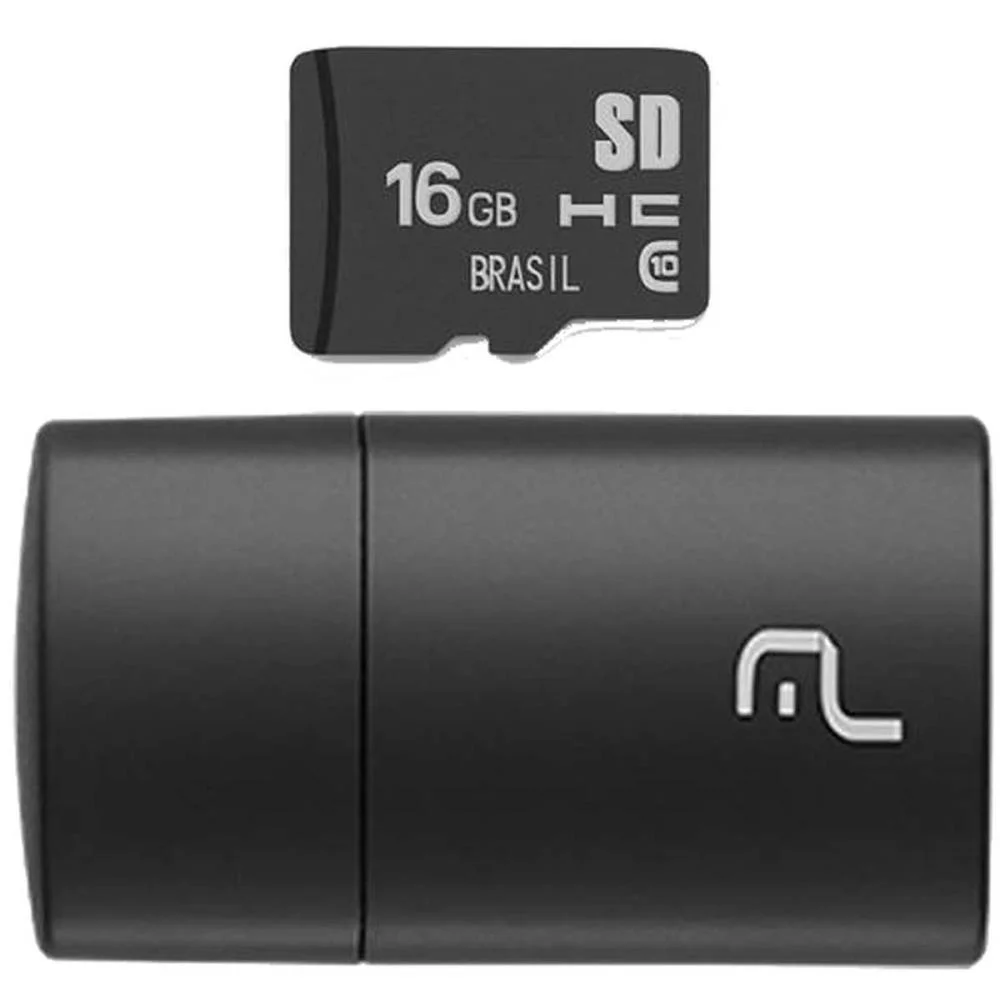 Cartão De Memoria Kit 2 Em 1 16G Micro Sd/Adapt. Multi (Unidade)