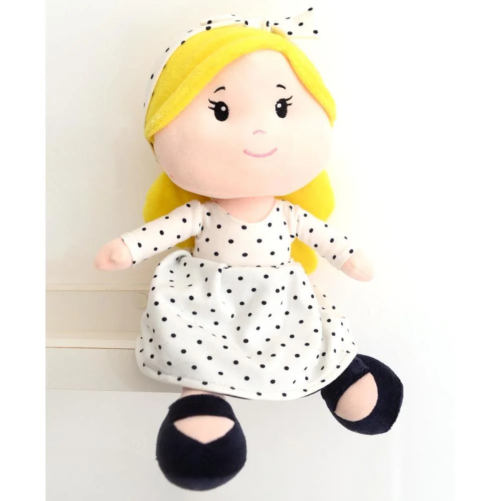 Boneca De Pelucia Clara Loira 35Cm Zip