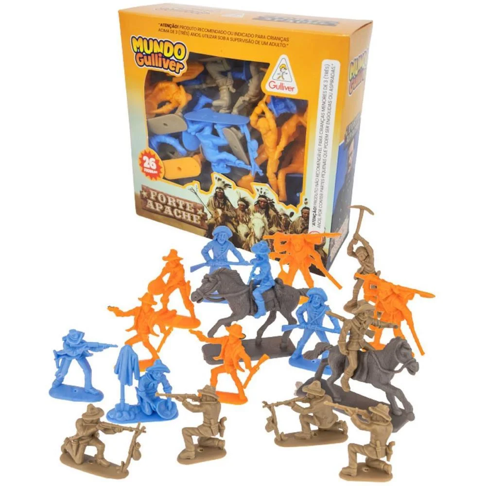 Miniatura Colecionavel Forte Apache Cowboy 24Fig.2Cav Gulliver