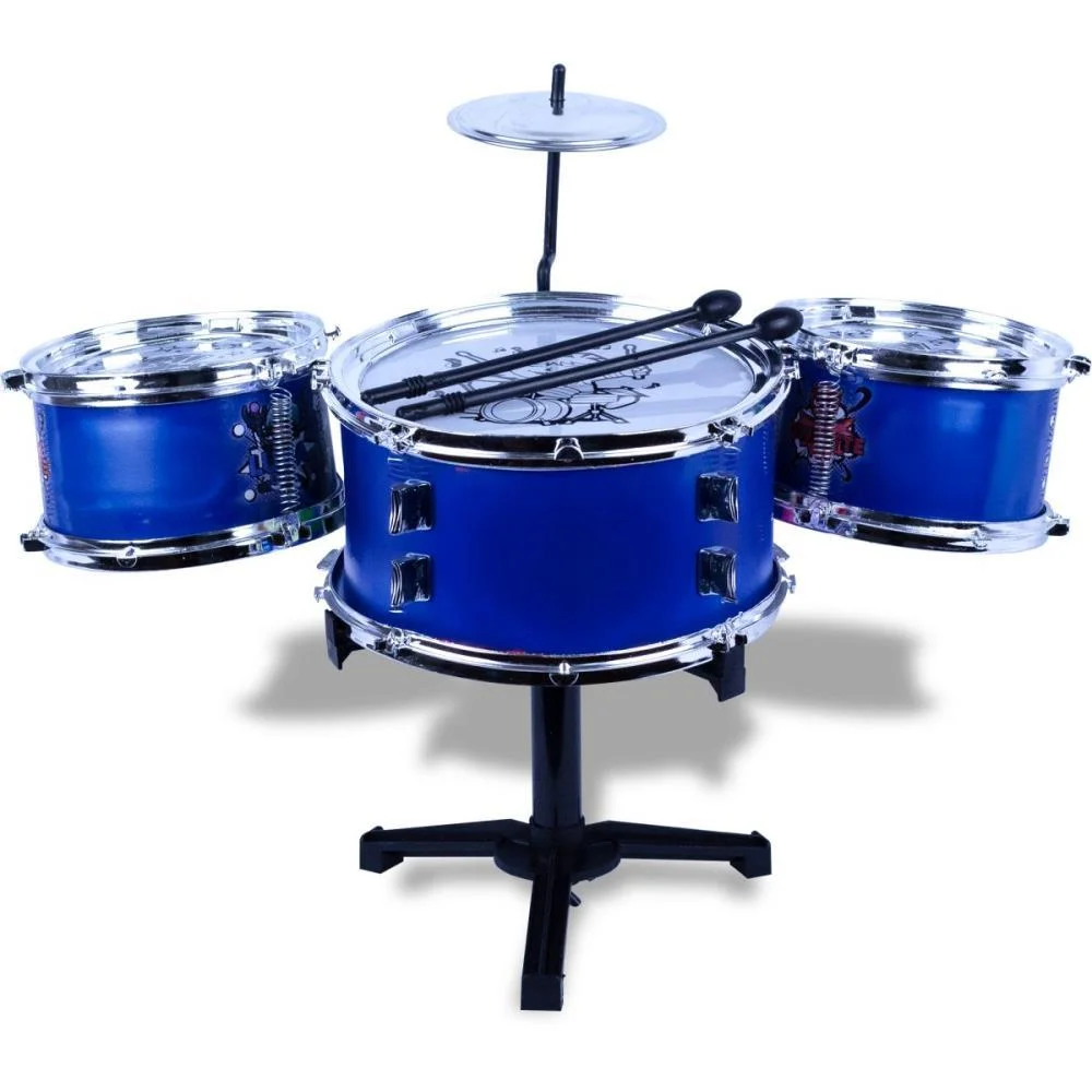 Instrumento Musical Bateria Infantil Azul Bee Toys