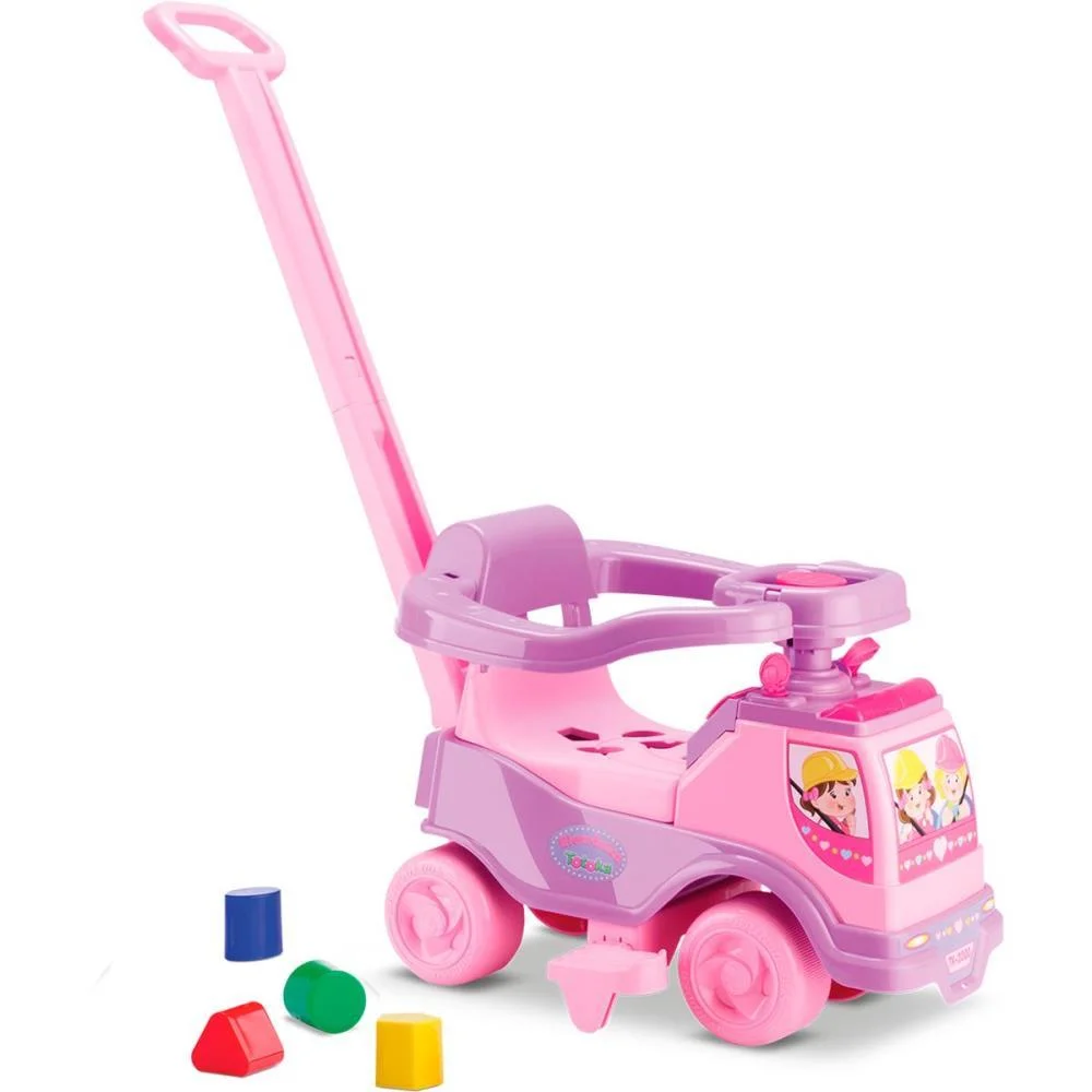 Veiculo Para Bebe Totoka Plus Menina C/Som Cardoso Toys