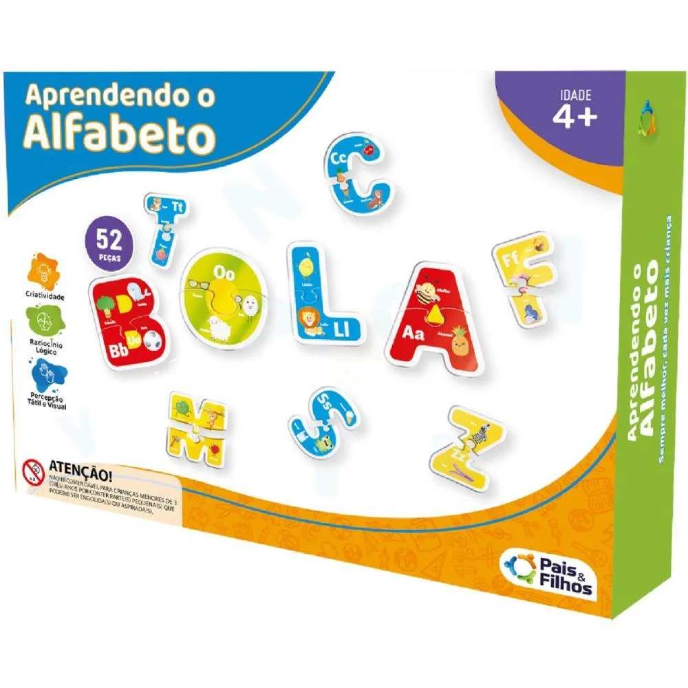 Brinquedo Pedagogico Aprendendo O Alfabeto Pais E Filhos
