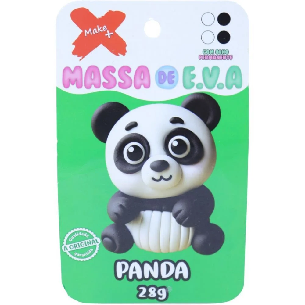 Massa De Eva Criativa Panda C/04 Cores 28G Make+