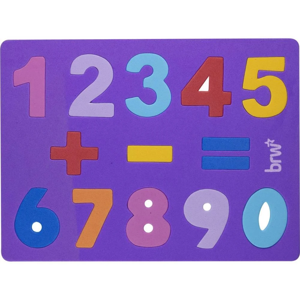 Brinquedo Pedagogico Eva Dipedu Numerico 10 Numeros Brw (Blister)