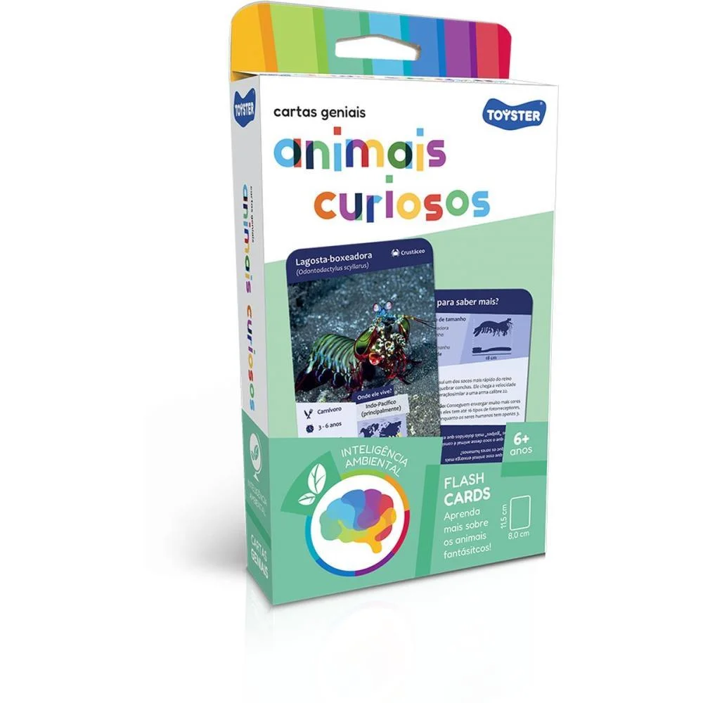 Jogo Educativo Cartas Geniais Animais Curioso Toyster