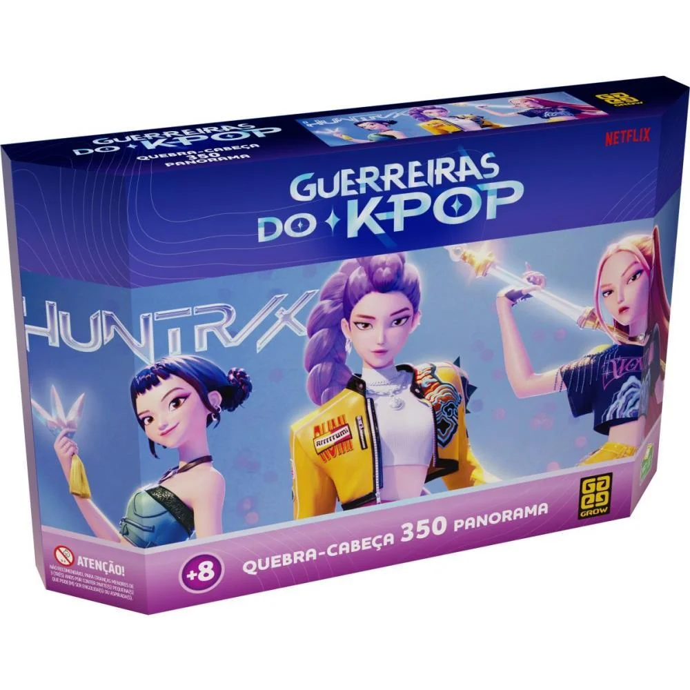 Quebra-Cabeca Cartonado Guerreiras Do K-Pop 350Pcs Pan Grow