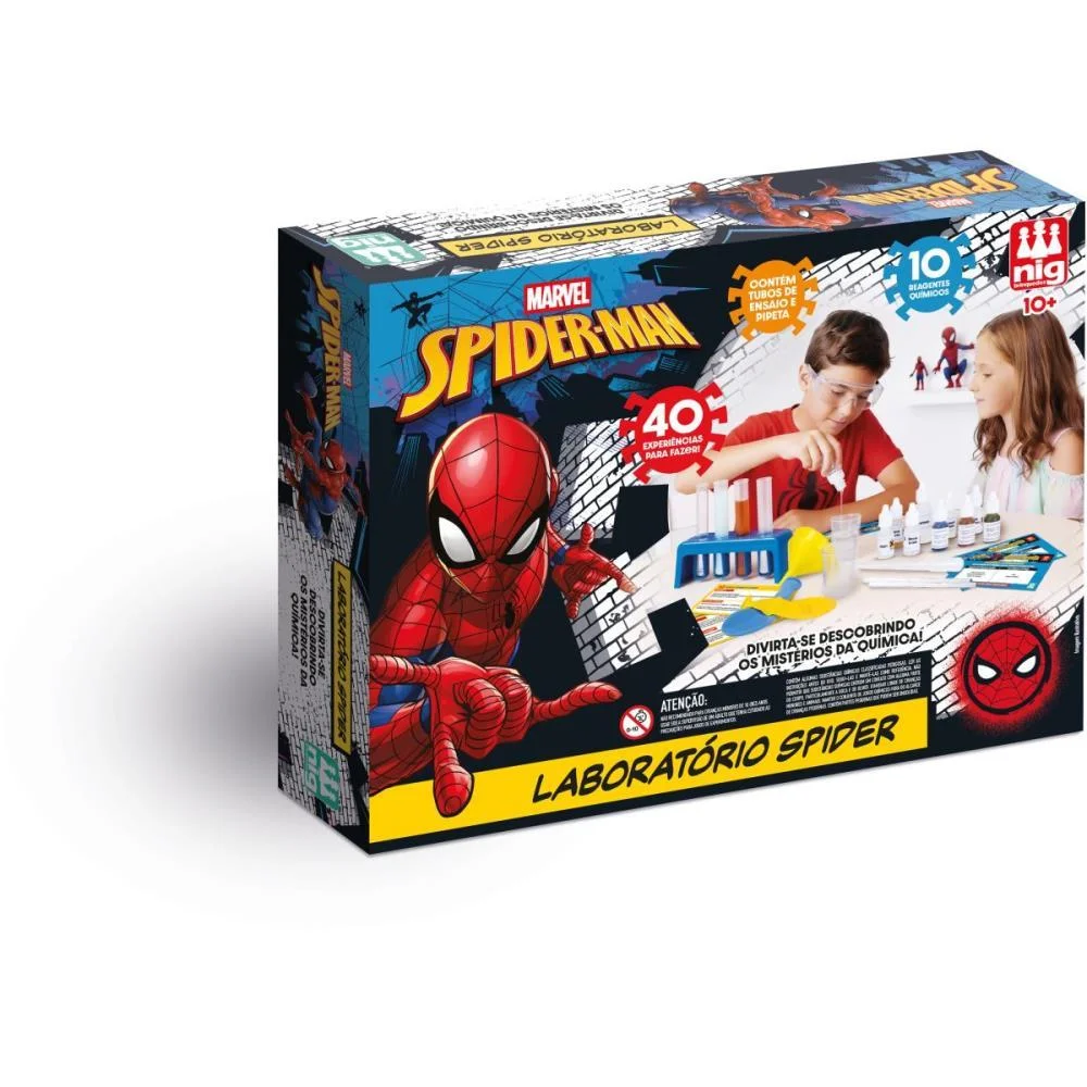 Jogo Diverso Spider-Man Laboratorio Nig Brinquedos