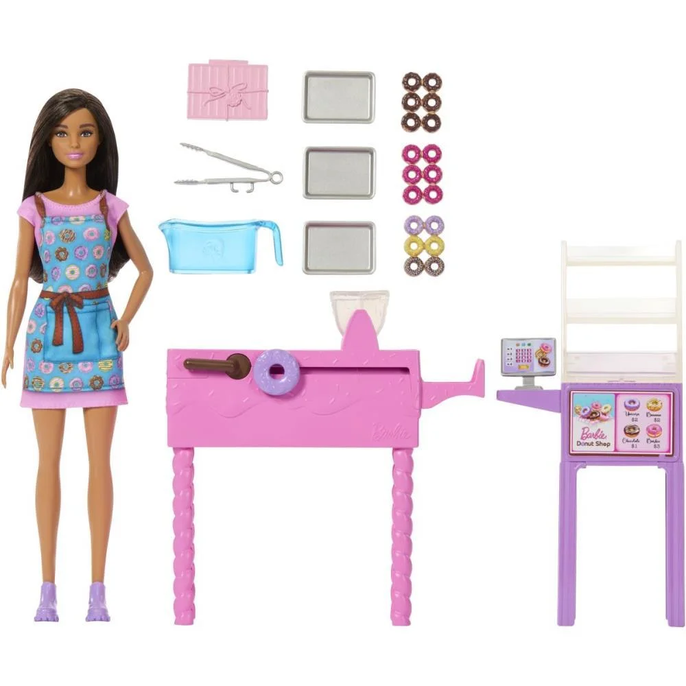 Barbie Profissoes Loja De Donuts C/Boneca Mattel