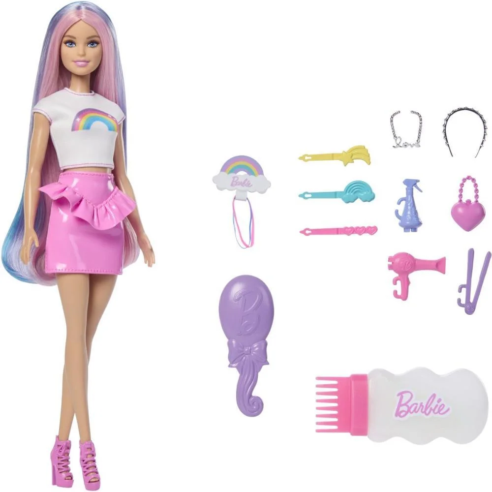 Barbie Fashion Loira Pinte E Decore O Cabelo Mattel