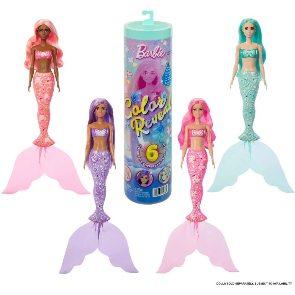 Barbie Reveal Color Serie Sereia Surpresa (S Mattel