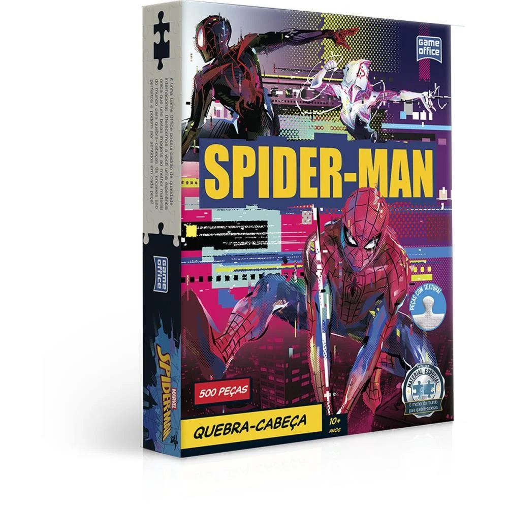 Quebra-Cabeca Cartonado Spider-Man 500 Pecas Toyster