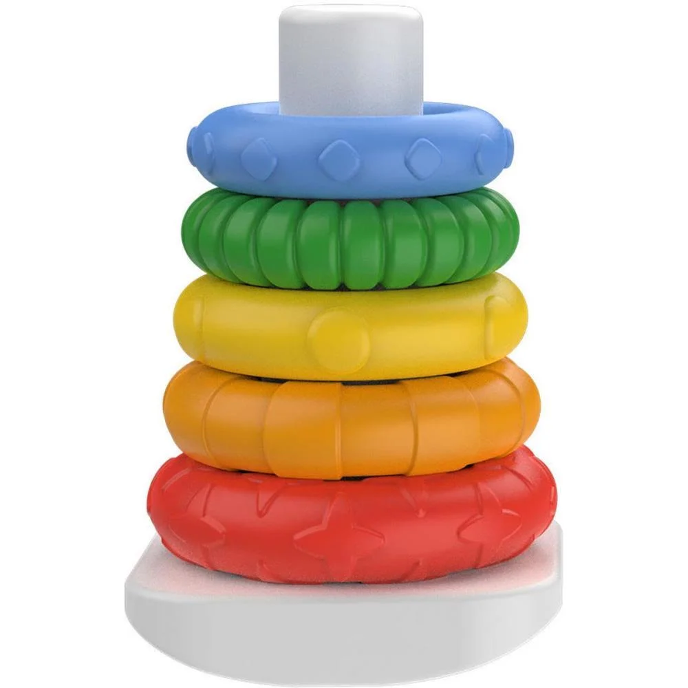 Brinquedo Para Bebe Piramide De Argolas Ggb Plast